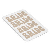 Moderne Retro Bruid Bachelorette Party  Magneet (Rechterzijde)