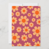 Moderne Retro Bruiloft Save The Date (Achterkant)