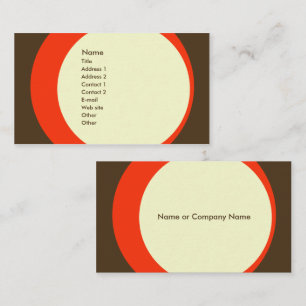 Moderne Retro Business/Networking Profile Card Visitekaartje