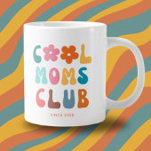 Moderne Retro Cool moeders club  Groovy Daisy Extra Grote Beker