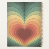 Moderne Rétro Funky Romantique Planner Coeur (Dos)