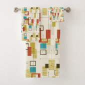 Moderne, Rétro, Géométrique, Turquoise, (En situation)