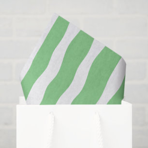 Moderne retro groene strepen kastdecoupage tissuepapier