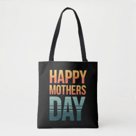 Moderne Retro Happy Mothers Day Draagtas