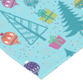 Moderne Retro Kerst Lange Tafelloper (Hoek)