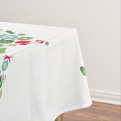 Moderne  retro kerstboom tafelkleed (Voorbeeld)