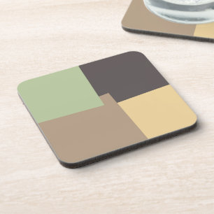 Moderne Retro Kleuren Geometrisch #10 Bier Onderzetter