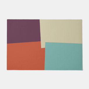 Moderne Retro Kleuren Geometrisch #34 Deurmat