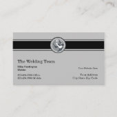 Moderne retro lasconstructie visitekaartje (Voorkant)