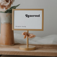 Moderne Retro Lettering Gereserveerd Teken