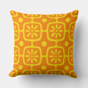 moderne retro oranje kussen