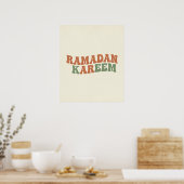 Moderne Retro Ramadan Kareem Wanddecoratie Boho Is Poster (Keuken)