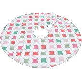 Moderne Retro Roze Blauwe Ster Diamanten Kerstboom Rok (Gekanteld)