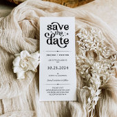 Moderne Retro Save The Date | Fotocabine Strip Kaart