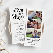 Moderne Retro Save The Date | Fotocabine Strip Kaart