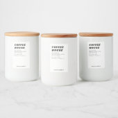 Moderne retro stijl kaars of voedseletiket voedselcontainer etiket (Flessen)