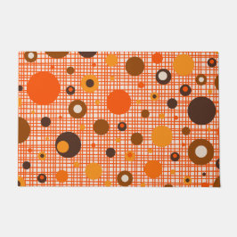 Moderne retro-stijl uit het midden van de eeuw deurmat