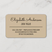 Moderne retro  stijl uit het midden van de eeuw visitekaartje (Voorkant)