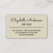 Moderne retro  stijl uit het midden van de eeuw visitekaartje (Voorkant)