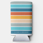 Moderne Retro Sunset Stripes gepersonaliseerd (Achterkant)