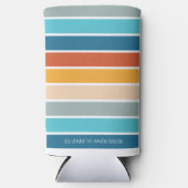 Moderne Retro Sunset Stripes gepersonaliseerd (Voorkant)