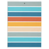 Moderne Retro Sunset Stripes gepersonaliseerd Klembord (Achterkant)