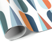 Moderne retro van de moderne stijl uit de midden e cadeaupapier (Rol Hoek)