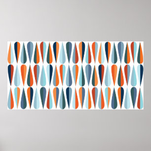 Moderne retro van de moderne stijl uit de midden e poster