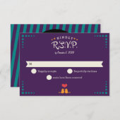 Moderne Retro Vinylplaat Paars Aqua RSVP (Voorkant / Achterkant)