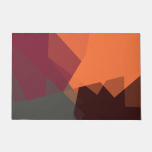 Moderne retrokleuren geometrisch #15 deurmat