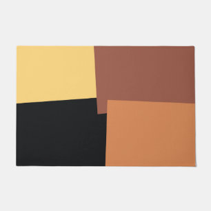 Moderne retrokleuren geometrisch #35 deurmat