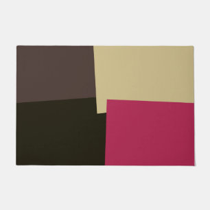 Moderne retrokleuren geometrisch #39 deurmat