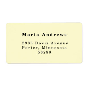 Moderne Return Address Label