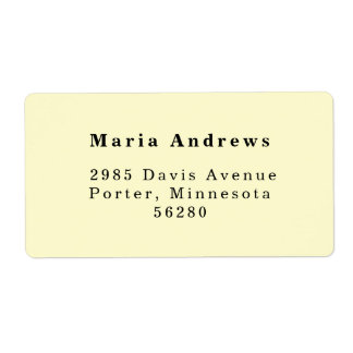 Moderne Return Address Label