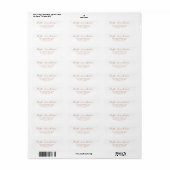 Moderne Return Address Label (Full Sheet)
