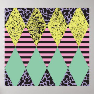 Moderne Rhombus: Abstracte naadloze stijl. Poster