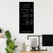 Moderne ricelist poster (Thuiskantoor)