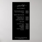 Moderne ricelist poster (Voorkant)