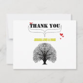 moderne rivierrivierweddenschap Dank je wel Bedankkaart (Voorkant)