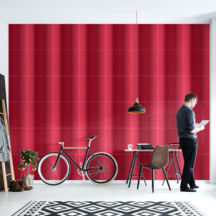 Moderne rode 3D-effectstrepen Behang