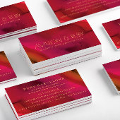 Moderne rode Abstracte kunst professional Visitekaartje