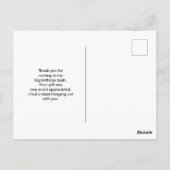 Moderne rode abstracte met bierpullen bedankt briefkaart (Achterkant)