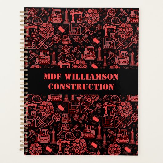 moderne rode baksteen Architectonische Blauwdruk E Planner (Voorkant)