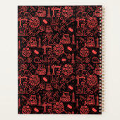 moderne rode baksteen Architectonische Blauwdruk E Planner (Achterkant)