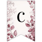 Moderne rode bladeren Bunting vlag Vlaggetjes (Eerste vlag)