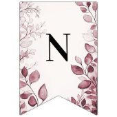 Moderne rode bladeren Bunting vlag Vlaggetjes (Derde vlag)