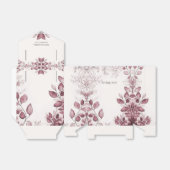 Moderne rode bladeren gunst box bedankdoosjes (Uitgevouwen)