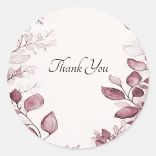 Moderne rode bladeren Sticker