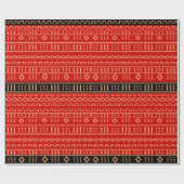 moderne rode dweilen cadeaupapier (Vlak)