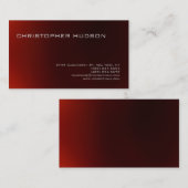 Moderne rode eenvoudige Visitekaartje (Voorkant / Achterkant)